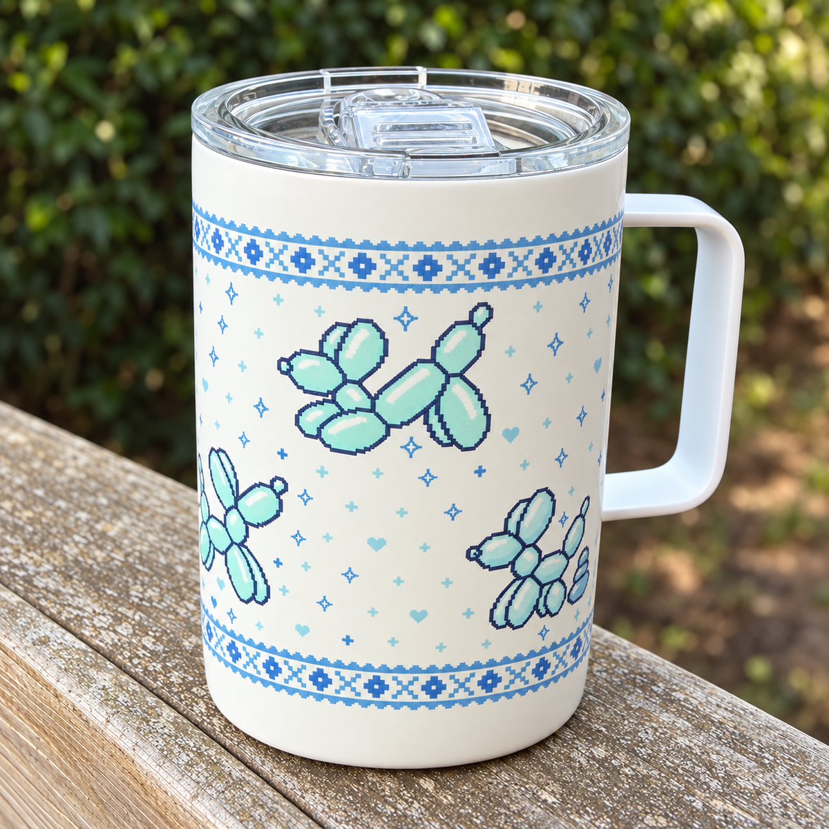 Pixel Balloon Dog Mug