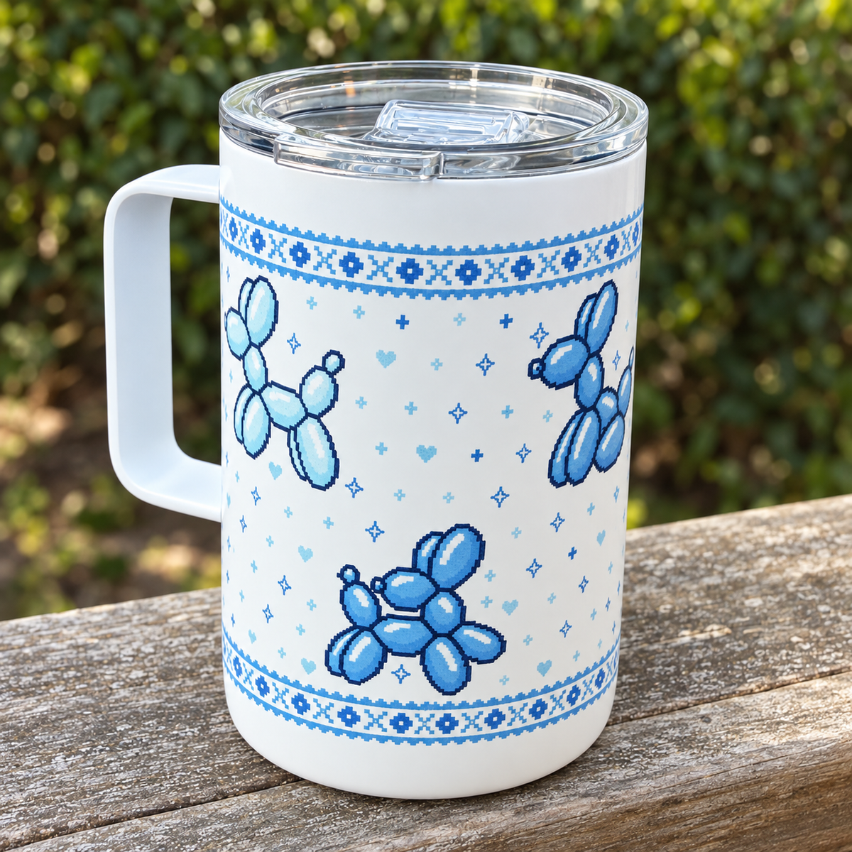 Pixel Balloon Dog Mug
